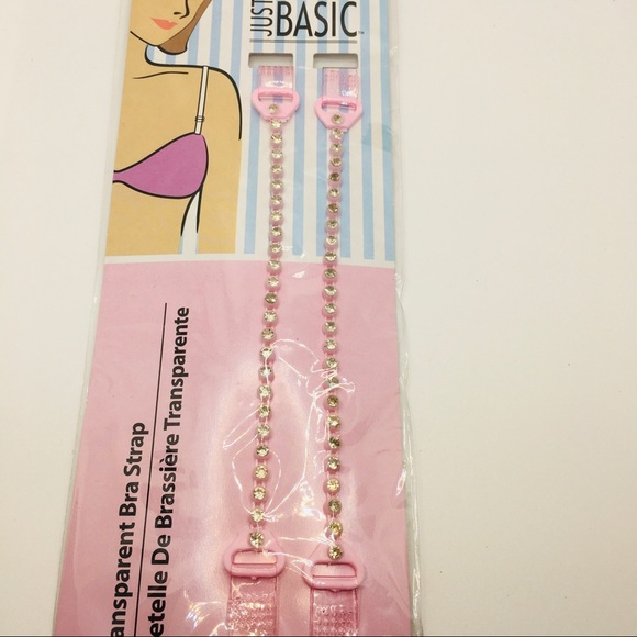 BRA STRAPS TRANSPARENT PINK WITH RHINESTONES!!! - Picture 14 of 14